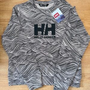 Helly Hansen Monochrome Wave Pattern Sweatshirt